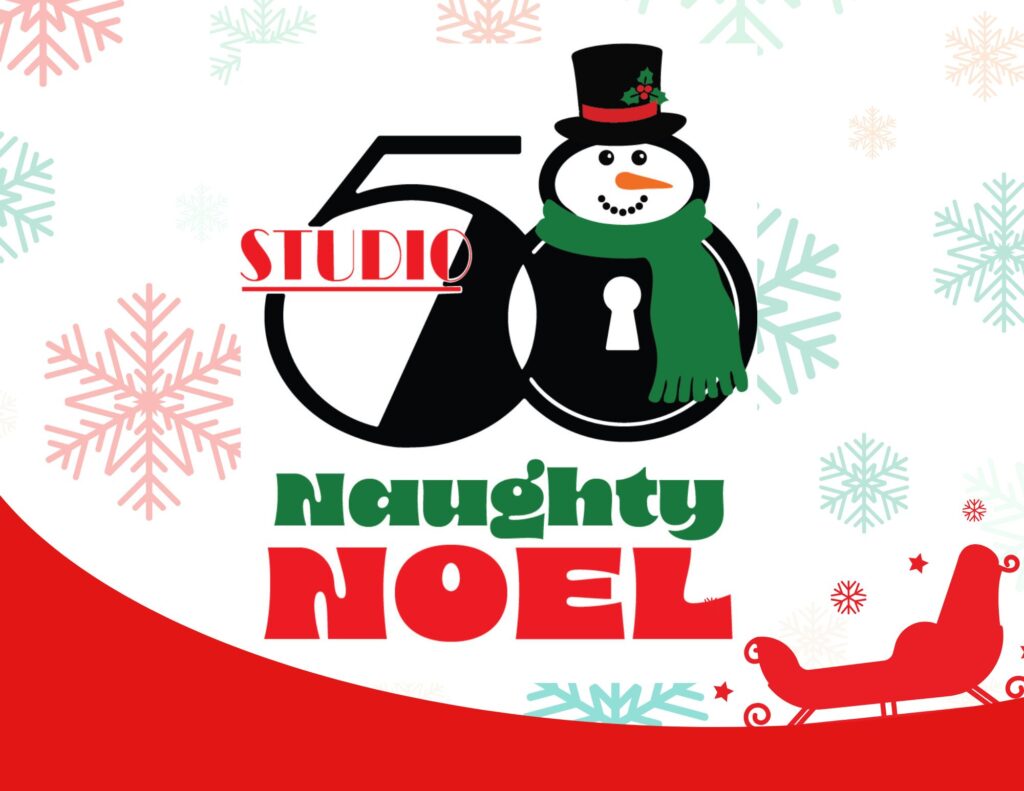 Snowman with hat, Studio 50 Naughty Noel.